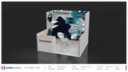 10x10 Inline booth design by Exhibit-Rentals